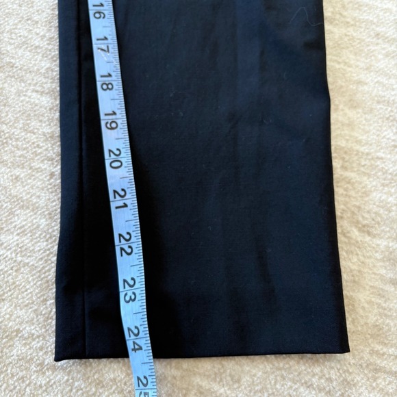 Theory Pants Womens 2‎ Black Cropped Dress Trouser Stretch Office Work Pockets - Picture 11 of 11
